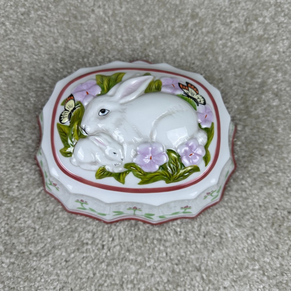 Le Cordon Bleu Franklin Mint Porcelain Bunny Rabbit Mold Wall Hanging Decor